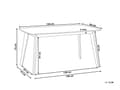 Miniatyrbilde 3 av 10: Spisebord hvit 150 x 90 cm treben skandinavisk stil