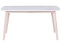 Miniatyrbilde 4 av 10: Spisebord hvit 150 x 90 cm treben skandinavisk stil
