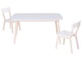Miniatyrbilde 6 av 10: Spisebord hvit 150 x 90 cm treben skandinavisk stil