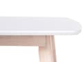 Miniatyrbilde 9 av 10: Spisebord hvit 150 x 90 cm treben skandinavisk stil