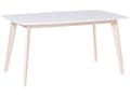 Miniatyrbilde 1 av 10: Spisebord hvit 150 x 90 cm treben skandinavisk stil
