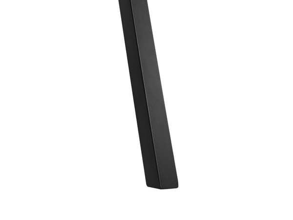 Spisebord lyst tre 140 x 80 cm svart metallben industriell