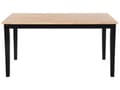 Miniatyrbilde 4 av 8: Spisebord Bordplate i lyst tre Svarte ben 74 x 120 x 75 cm 4 personer Klassisk stil Bord Kjøkken Spisestue