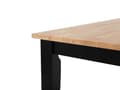 Miniatyrbilde 6 av 8: Spisebord Bordplate i lyst tre Svarte ben 74 x 120 x 75 cm 4 personer Klassisk stil Bord Kjøkken Spisestue