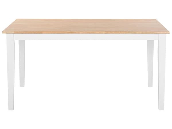 Spisebord Lyst Tre Hvit 75 x 150 x 90 cm Treben Bordplate Kjøkkenbord