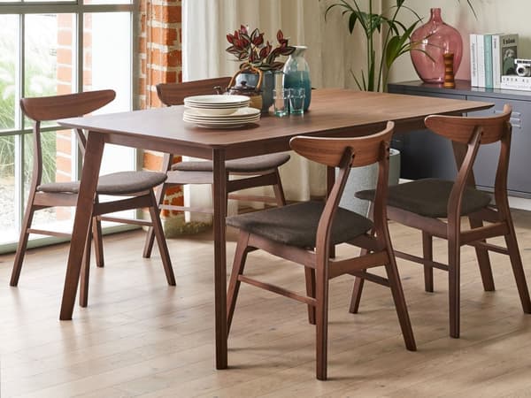 Spisebord Mørkt Tre MDF 150 x 90 cm Rektangulært Tradisjonell Retrostil