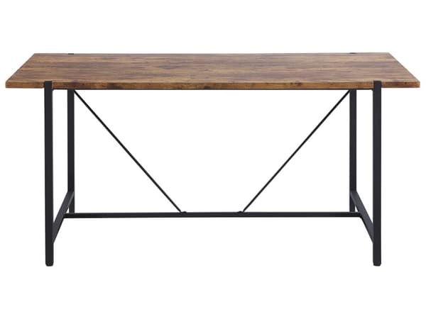 Spisebord Mørk Svart 160 x 80 cm 4-seters Rektangulær Industriell