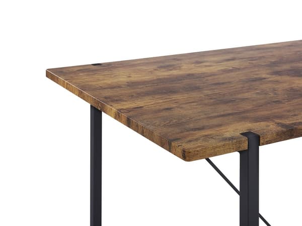 Spisebord Mørk Svart 160 x 80 cm 4-seters Rektangulær Industriell
