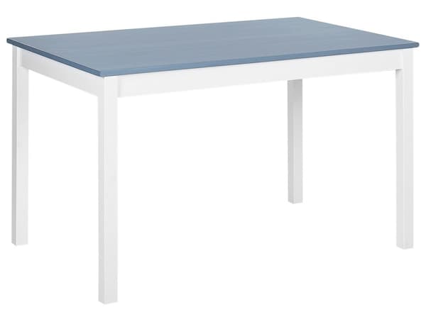 Spisesett hvitt massivt tre lys tretopp 4-seters 120 x 75 cm Moderne skandinavisk