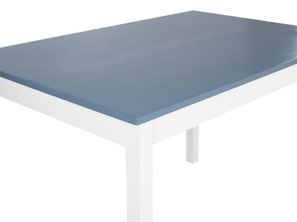 Spisesett hvitt massivt tre lys tretopp 4-seters 120 x 75 cm Moderne skandinavisk