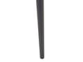 Miniatyrbilde 7 av 8: Spisebord mørkt tre/svart ovalt 180 x 90 cm metallben 4 personer moderne retro