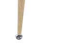 Miniatyrbilde 6 av 6: Spisebord Hvit MDF Bordplate 90 x 50 cm Metall Tre finish Metallben Minimalistisk Design