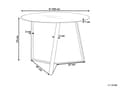 Miniatyrbilde 3 av 6: Spisebord Svart Metallben 100 cm Moderne Design Rund Herdet Glass