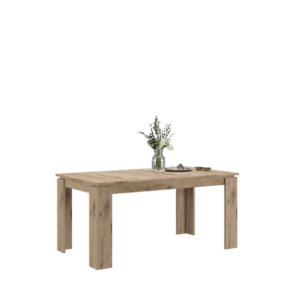 Titan matbord 160/200 cm inkl. tillägsskivor ek dekor.