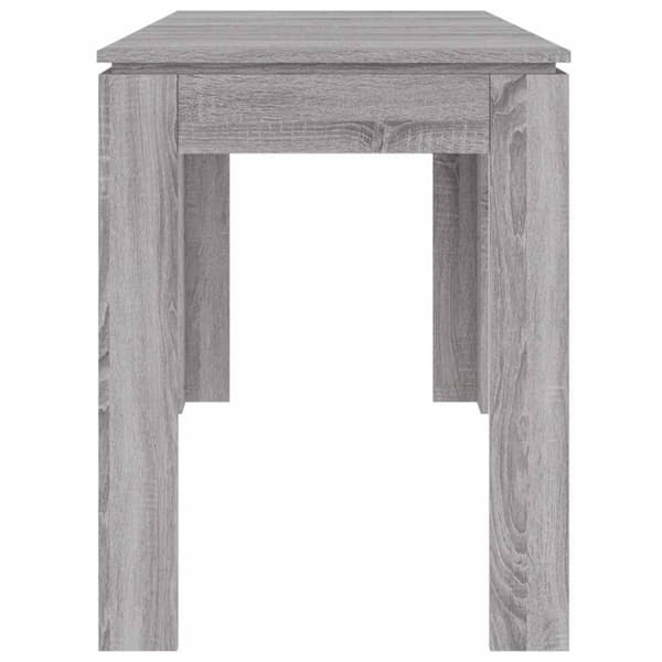 vidaXL Ruokapöytä harmaa Sonoma 120x60x76 cm tekninen puu