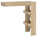 Miniatyrbilde 1 av 11: vidaXL Veggmontert barbord sonoma eik 102x45x103,5 cm konstruert tre