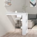 Miniatyrbilde 10 av 10: vidaXL Veggmontert barbord høyglans hvit 102x45x103,5cm konstruert tre