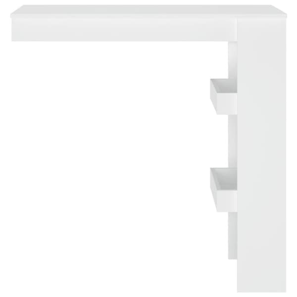 vidaXL vægmonteret barbord 102x45x103,5 cm konstrueret træ hvid