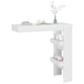Miniatyrbillede 6 af 11: vidaXL vægmonteret barbord 102x45x103,5 cm konstrueret træ hvid