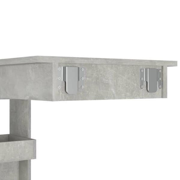 vidaXL Seinäkiinnitettävä baaripöytä harm. 102x45x103,5cm tekninen puu