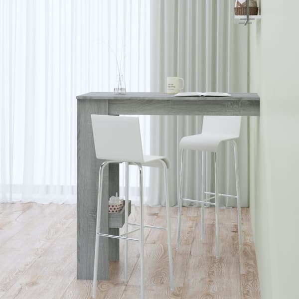 vidaXL Seinäkiinnitettävä baaripöytä harm. 102x45x103,5cm tekninen puu