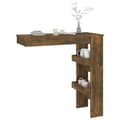 Pikkukuva 6 / 11: vidaXL Baaripöytä seinälle savutammi 102x45x103,5 cm tekninen puu