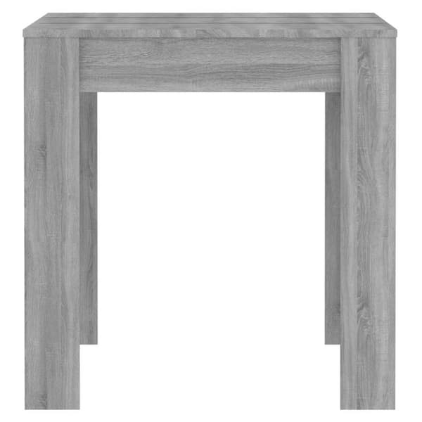 vidaXL spisebord 140x74,5x76 cm konstrueret træ grå sonoma-eg