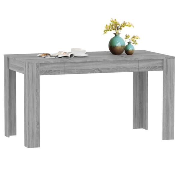 vidaXL Spisebord grå sonoma 140x74,5x76 cm konstruert tre