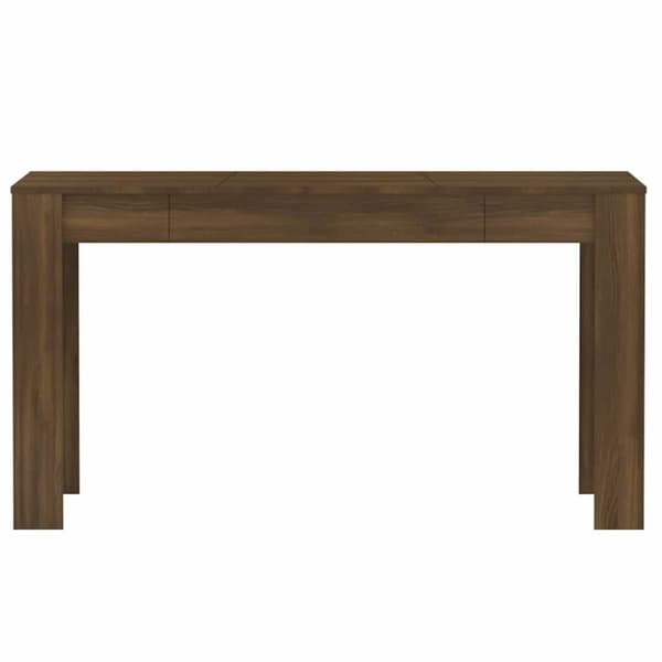 vidaXL Matbord brun ek 140x74,5x76 cm konstruerat trä