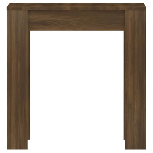 vidaXL Matbord brun ek 140x74,5x76 cm konstruerat trä