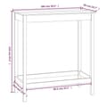 Miniatyrbild 8 av 9: vidaXL Barbord svart 100x50x110 cm massivt furuträ