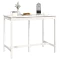 Miniatyrbilde 6 av 8: vidaXL Barbord hvit 140x80x110 cm heltre furu