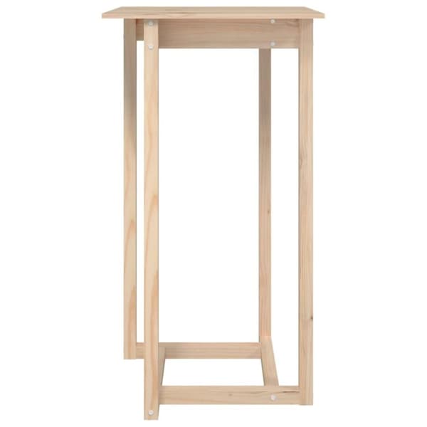 vidaXL Barbord 60x60x110 cm heltre furu