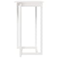 Miniatyrbild 3 av 8: vidaXL Barbord vit 60x60x110 cm massiv furu