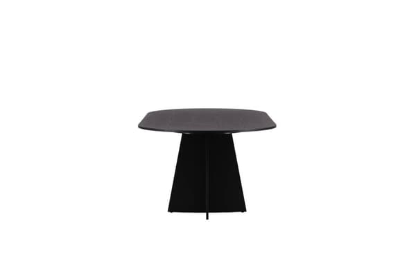 Bootcut spisebord 115x230cm svart.