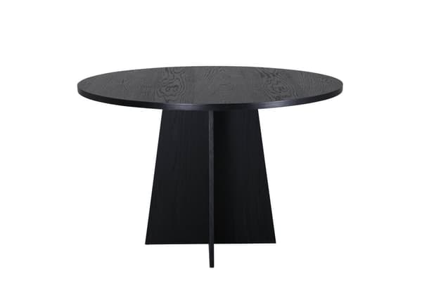 Bootcut spisebord Ø110cm svart.