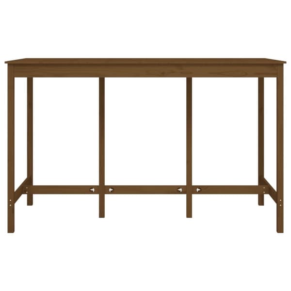 vidaXL barbord 180x80x110 cm massivt fyrretræ gyldenbrun
