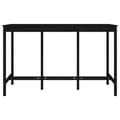 Miniatyrbillede 4 af 10: vidaXL barbord 180x80x110 cm massivt fyrretræ sort