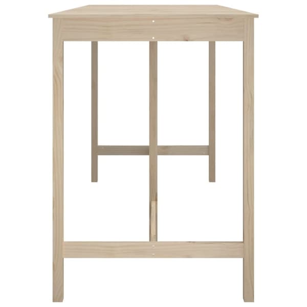 vidaXL Barbord 180x80x110 cm heltre furu