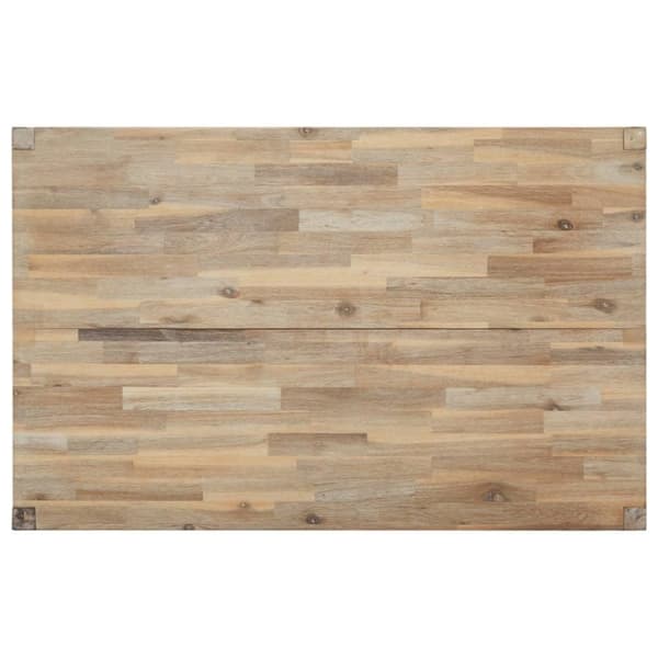 vidaXL spisebord 110x70x75 cm massivt akacietræ