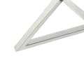 Miniatyrbillede 5 af 5: Rundt Spisebord Glas Hærdet Sølv Metal ø 105 cm 4 Personers Spisestuebord Glasplade Design Krydsben Indretning Spisestue