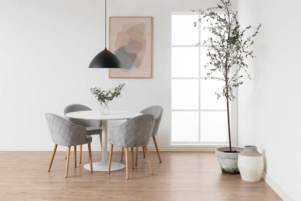 IBIZA spisebord Ø110cm hvit.