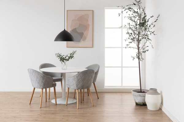 IBIZA spisebord Ø110cm hvit.