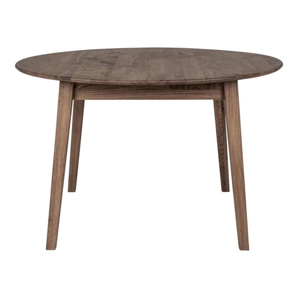 Metz spisebord med tillægsplade butterfly udtræk 118x118/158cm eg olieret smoked.