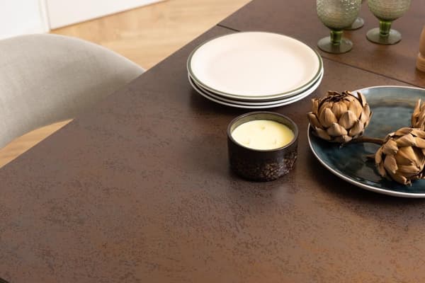 Irwine spisebord 90x168/210cm inkl. 1 tillegsplate brun.