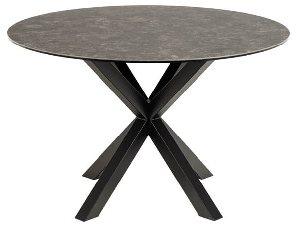 Heaven spisebord Ø119 cm keramik sort.