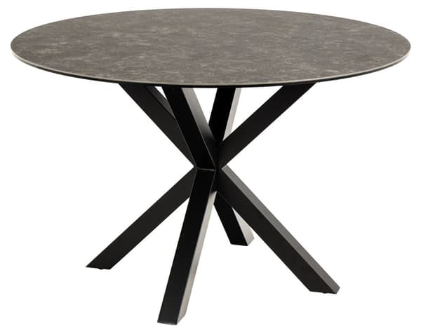 Heaven matbord Ø119 cm keramisk svart.