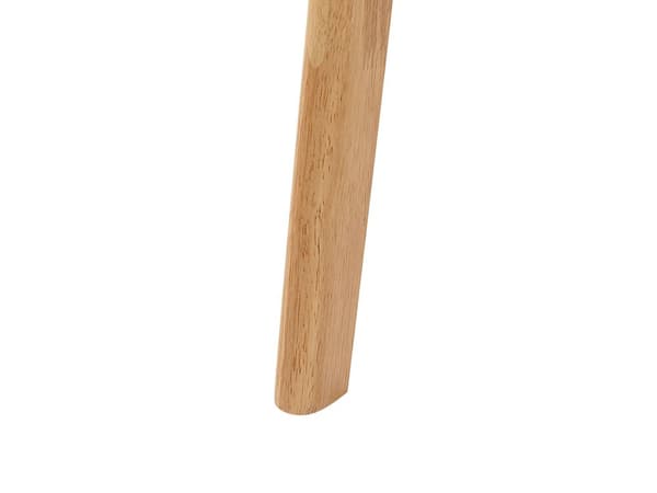 Spisebord i lyst tre 150/190 x 90 cm med uttrekksplate treben skandinavisk minimalistisk stil