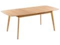 Miniatyrbilde 1 av 11: Spisebord i lyst tre 150/190 x 90 cm med uttrekksplate treben skandinavisk minimalistisk stil