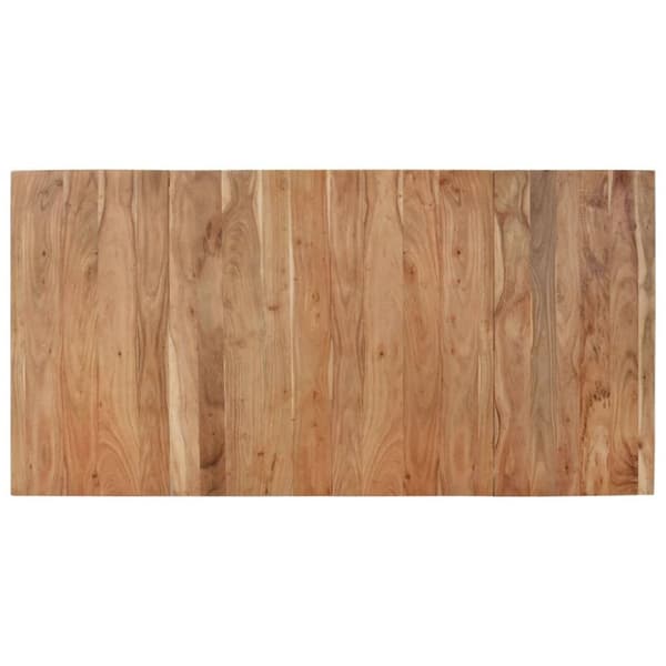 vidaXL Matbord svart 180x90x77 cm massivt akaciaträ